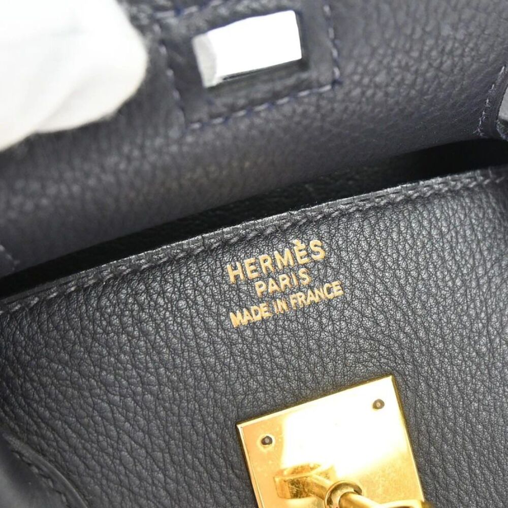 Hermes Birkin Blue Togo With Gold Hardware Blue Leather Handbag - Picture 8 of 13